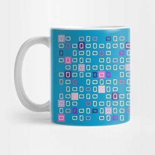 Abstraction with the letter Q. Mug